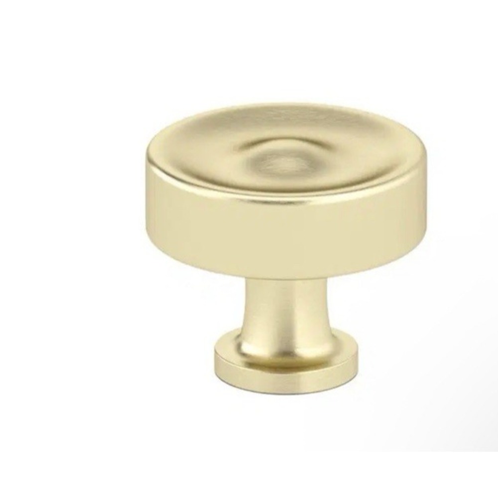 Richelieu Traditional Metal Cabinet Knob BP885535160 Satin Brass 1-3/8 35mm